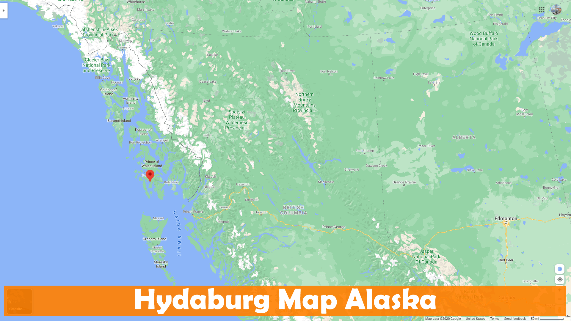 Hydaburg Alaska Map